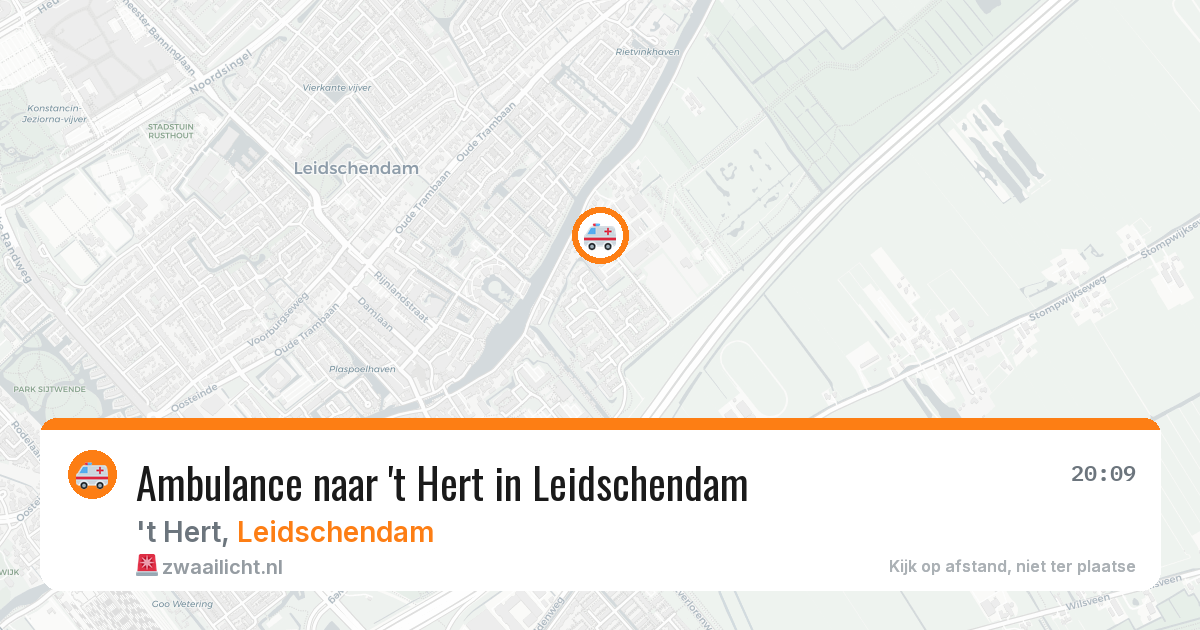 Ambulance naar 't Hert in Leidschendam — 14 jun 2026