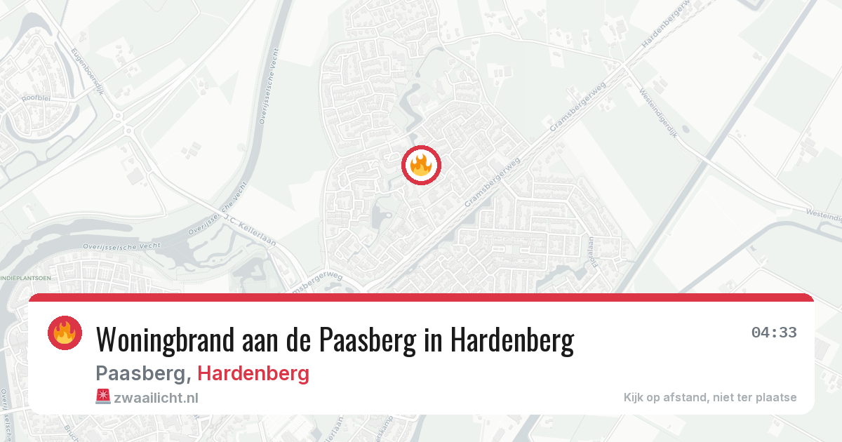 Woningbrand aan de Paasberg in Hardenberg — 28 jun 2026