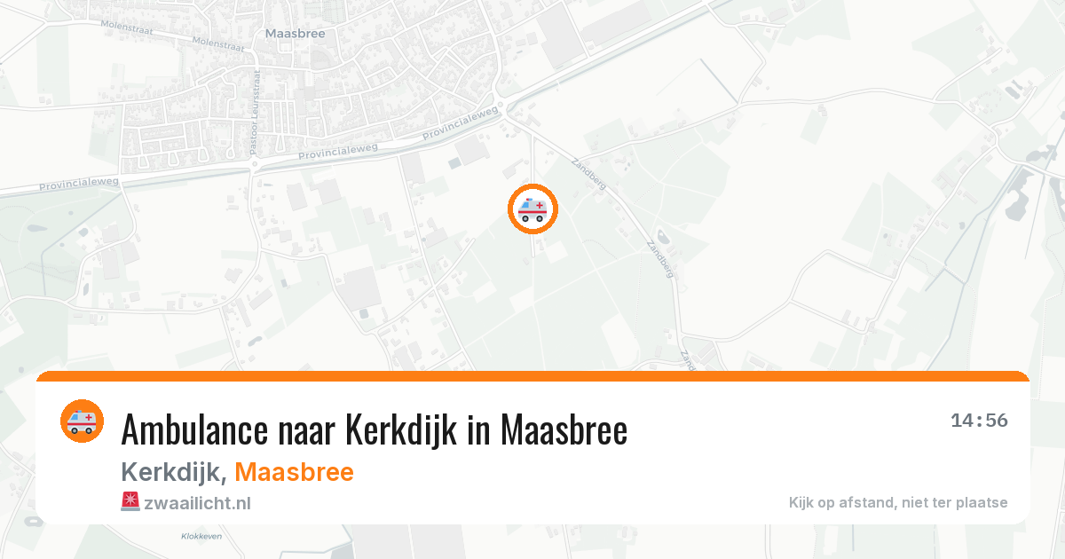Ambulance naar Kerkdijk in Maasbree — 25 jul 2026
