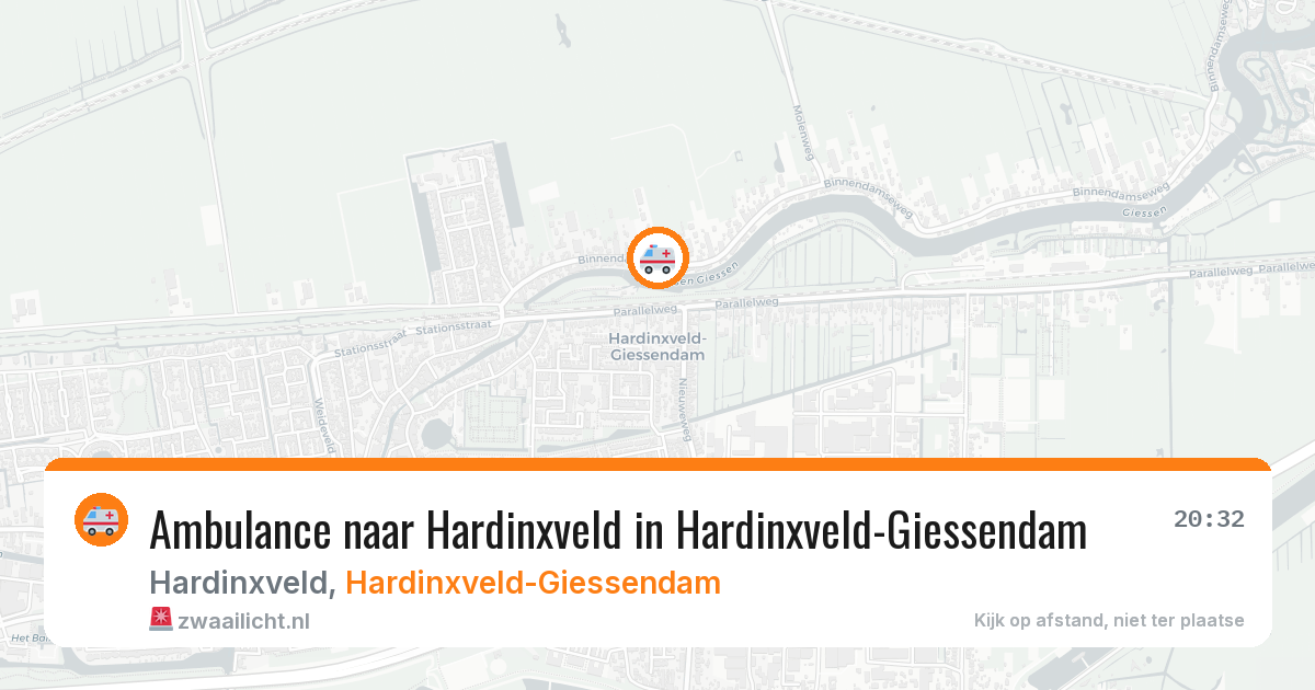 Ambulance naar Hardinxveld in Hardinxveld-Giessendam — 11 mei 2026
