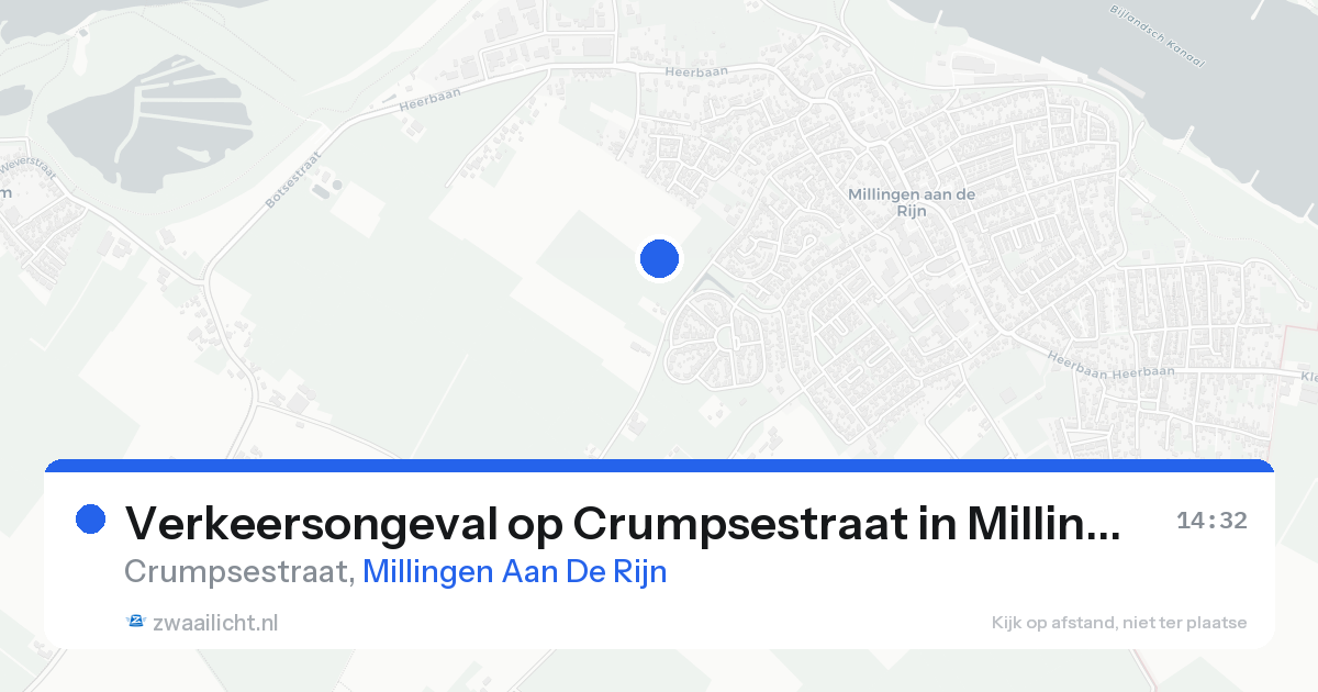 Verkeersongeval op Crumpsestraat in Millingen Aan De Rijn — 18 aug 2026