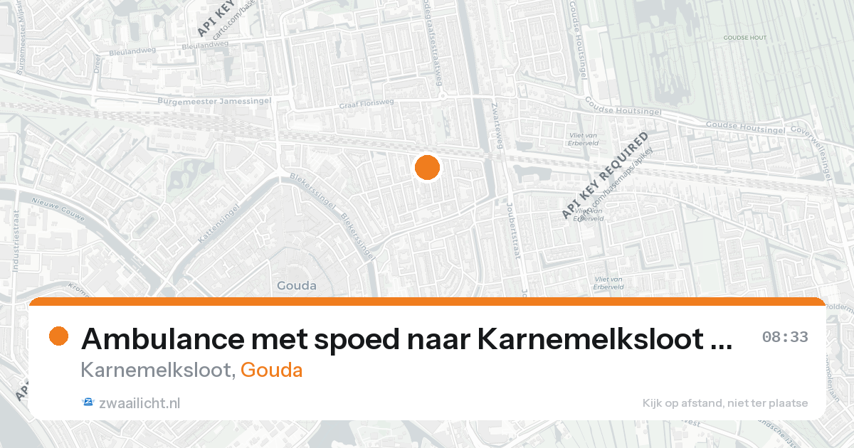 Ambulance met spoed naar Karnemelksloot in Gouda — 11 mei 2026