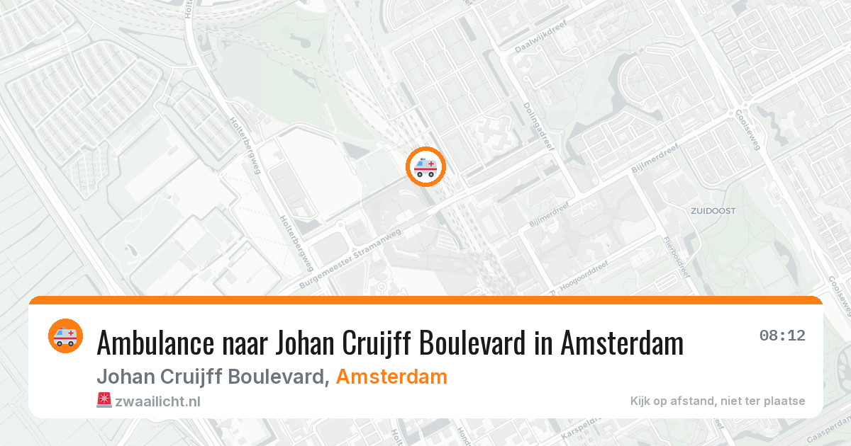 Ambulance naar Johan Cruijff Boulevard in Amsterdam — 23 jun 2026