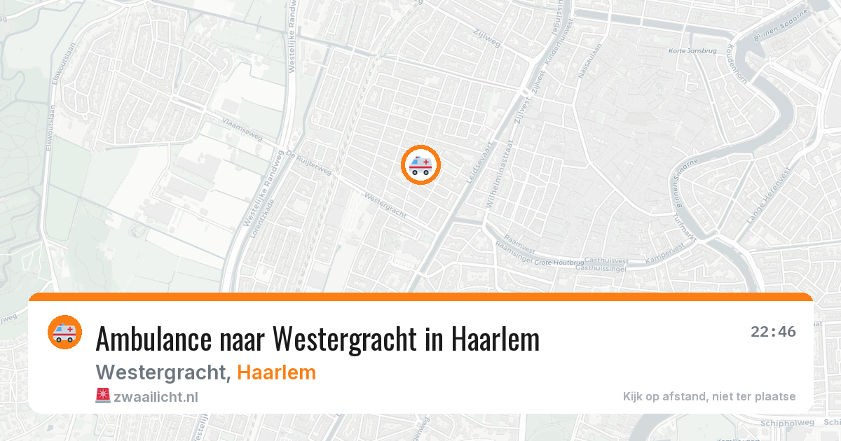 Ambulance naar Westergracht in Haarlem — 7 aug 2026
