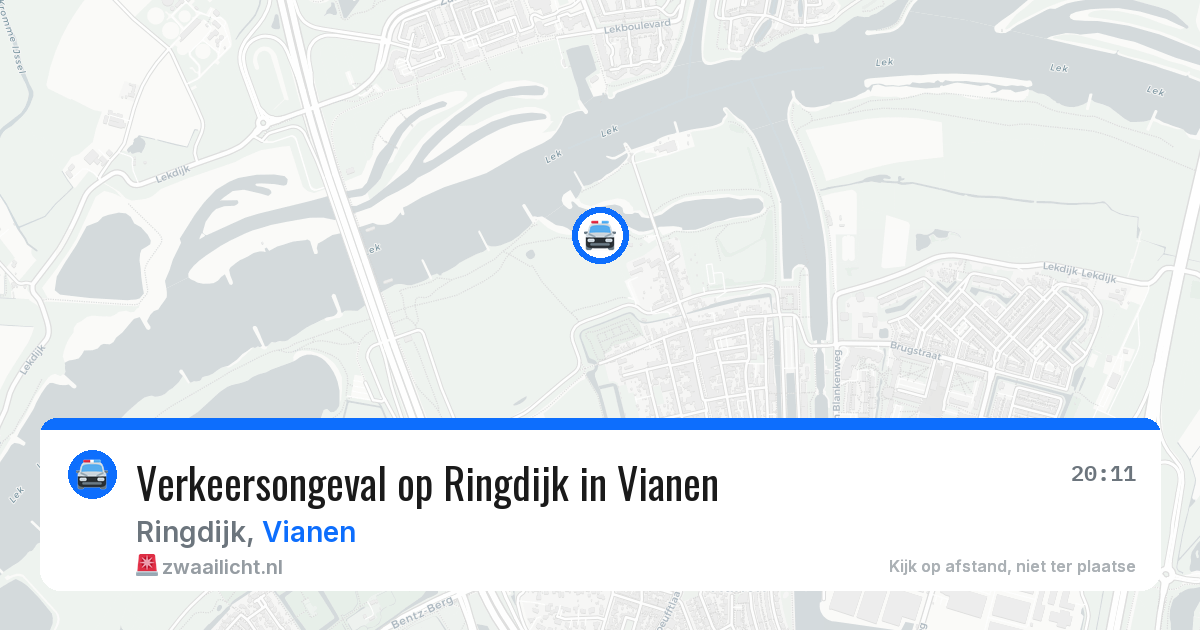 Verkeersongeval op Ringdijk in Vianen — 25 jul 2026