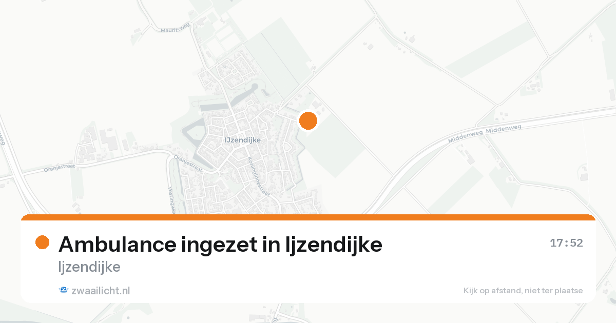 Ambulance ingezet in Ijzendijke — 17 aug 2026