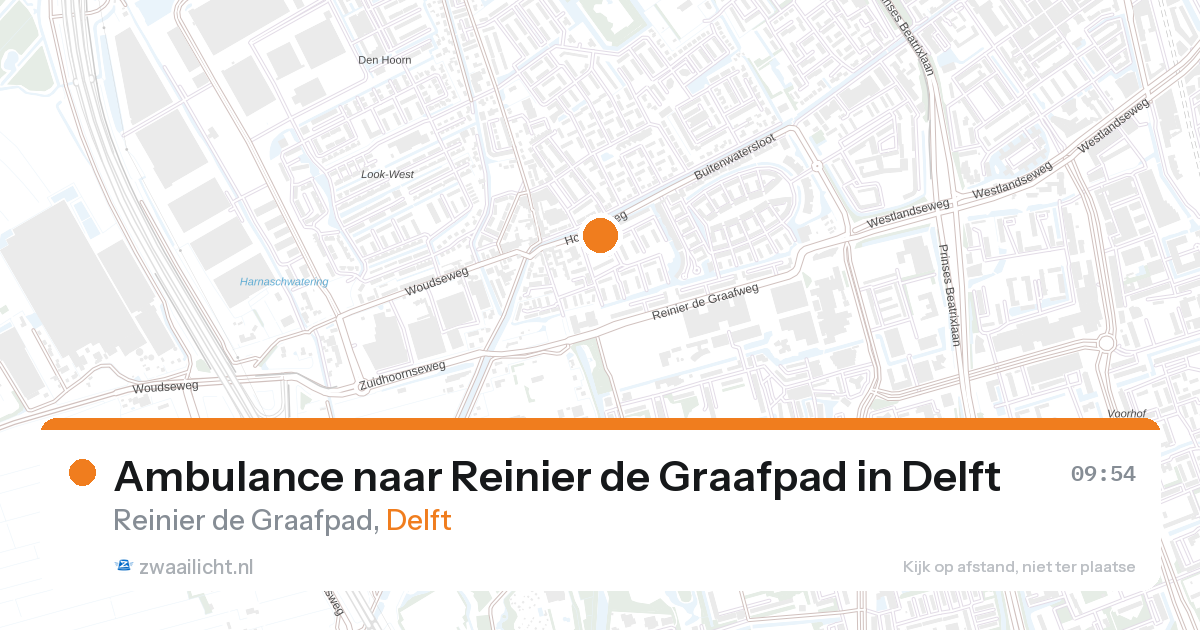 Ambulance naar Reinier de Graafpad in Delft — 27 aug 2026