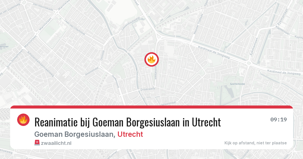 Reanimatie bij Goeman Borgesiuslaan in Utrecht — 20 jan 2026