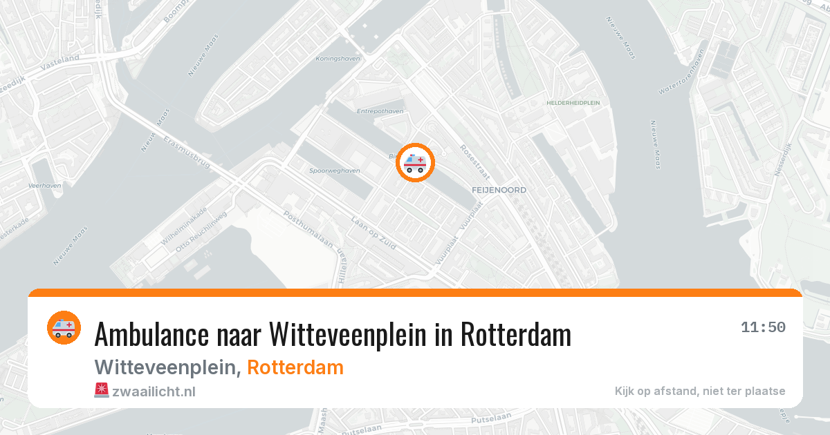 Ambulance naar Witteveenplein in Rotterdam — 5 jul 2026