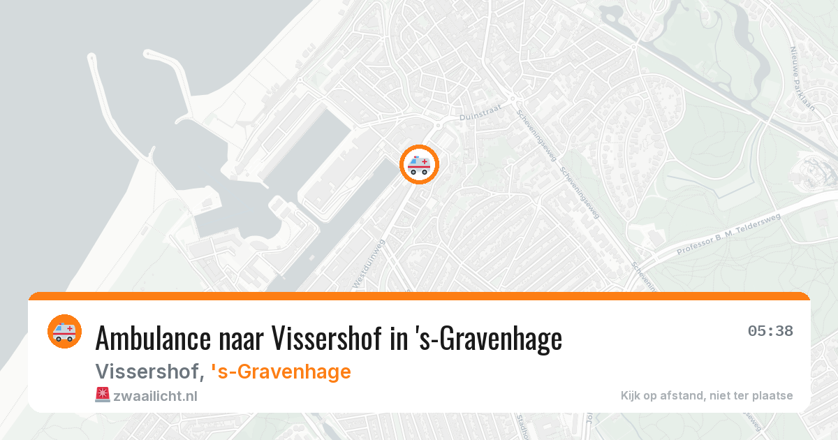 Ambulance naar Vissershof in 's-Gravenhage — 16 mei 2026