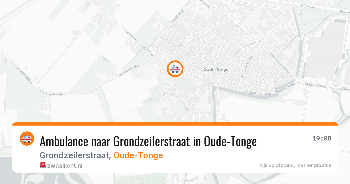 Ambulance naar Grondzeilerstraat in Oude-Tonge — 18 mrt 2026