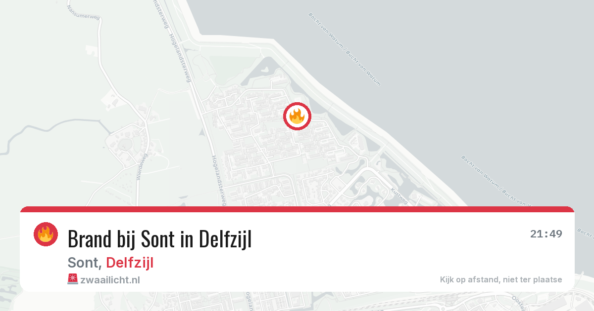 Brand bij Sont in Delfzijl — 11 jun 2026