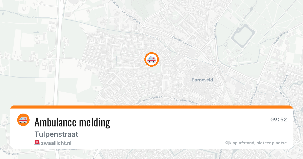 Ambulance melding — 26 jan 2026