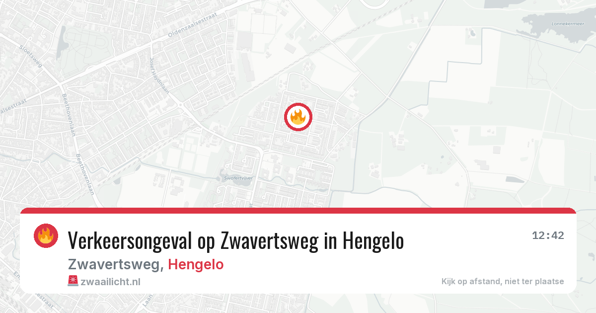 Verkeersongeval op Zwavertsweg in Hengelo — 29 jun 2026