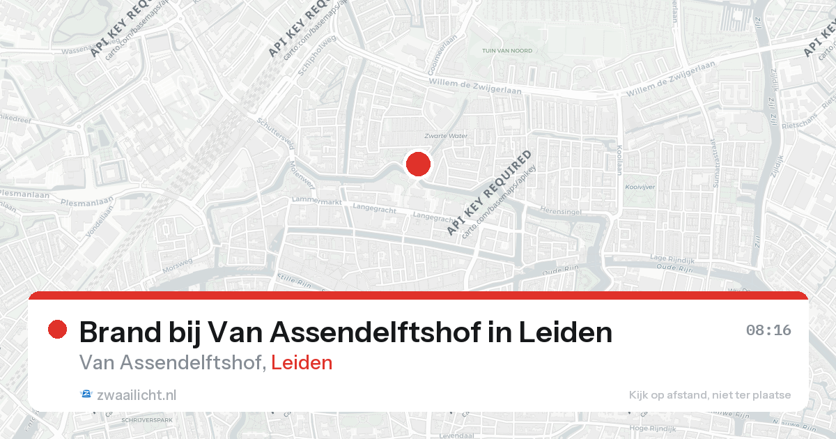 Brand bij Van Assendelftshof in Leiden — 26 feb 2026