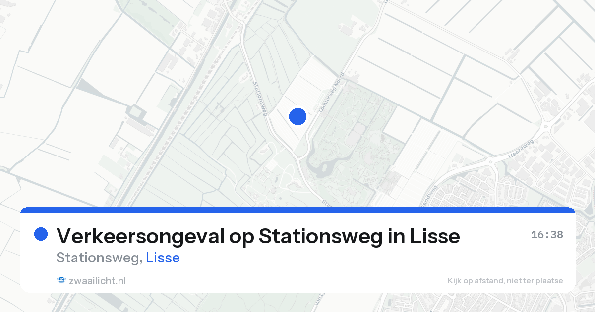 Verkeersongeval op Stationsweg in Lisse — 17 aug 2026