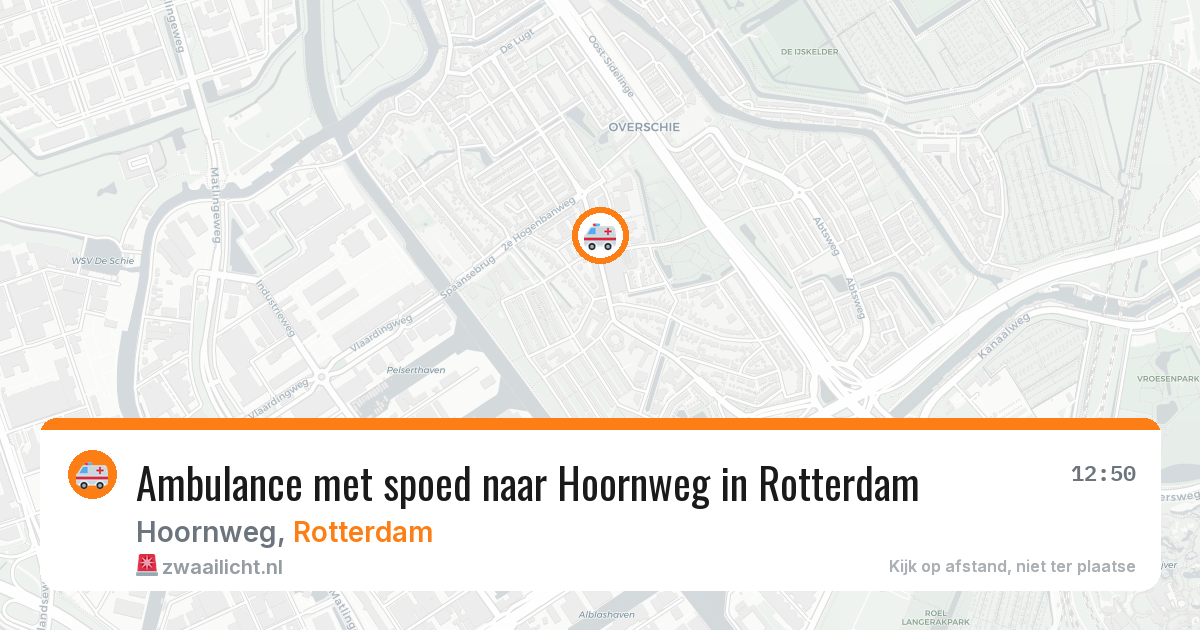 Ambulance met spoed naar Hoornweg in Rotterdam — 26 jun 2026