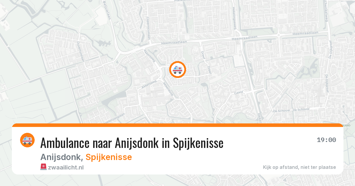 Ambulance naar Anijsdonk in Spijkenisse — 1 aug 2026