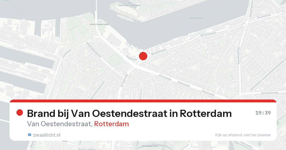 Brand bij Van Oestendestraat in Rotterdam — 16 aug 2026
