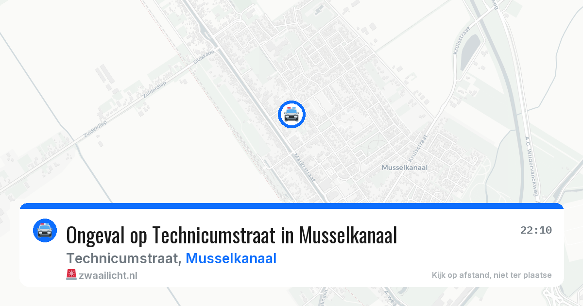 Ongeval op Technicumstraat in Musselkanaal — 24 mrt 2026