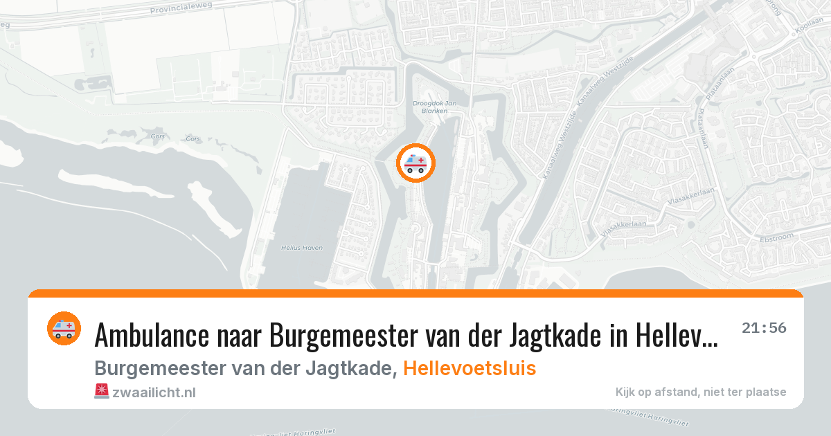 Ambulance naar Burgemeester van der Jagtkade in Hellevoetsluis — 30 jul 2026