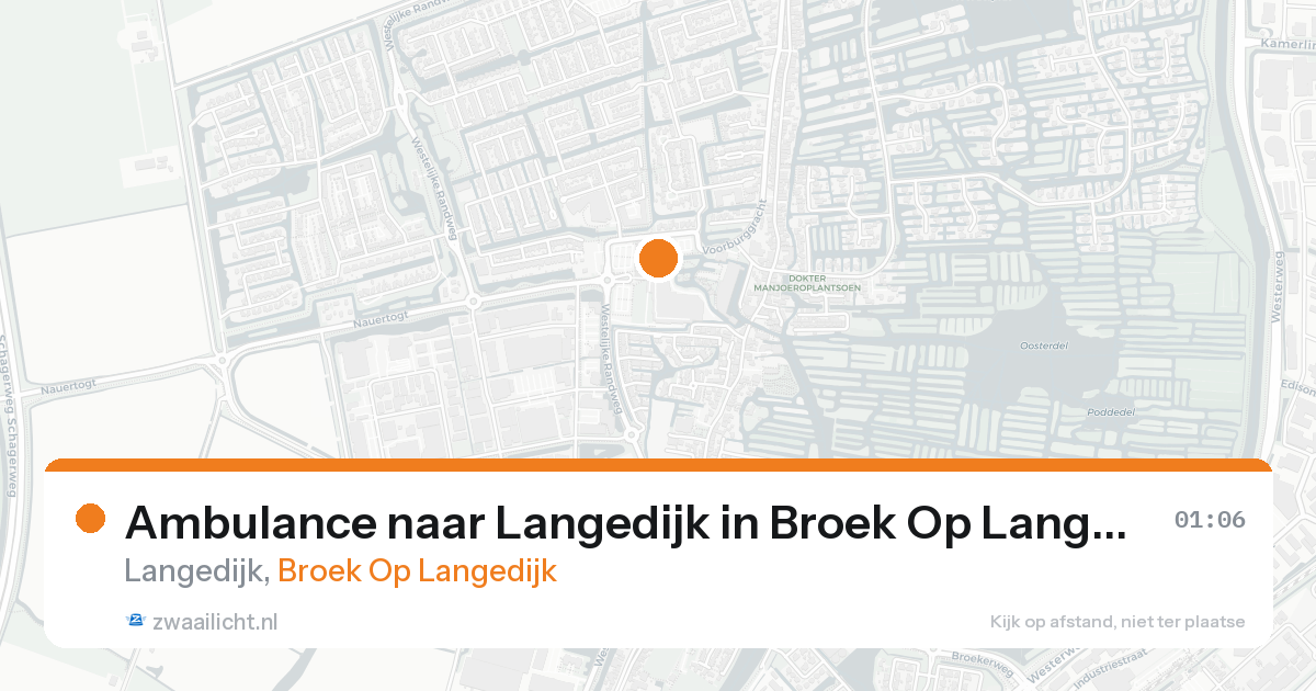 Ambulance naar Langedijk in Broek Op Langedijk — 11 aug 2026
