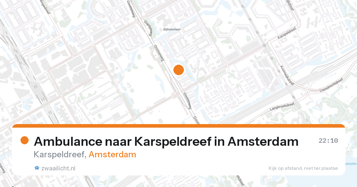 Ambulance naar Karspeldreef in Amsterdam — 27 aug 2026