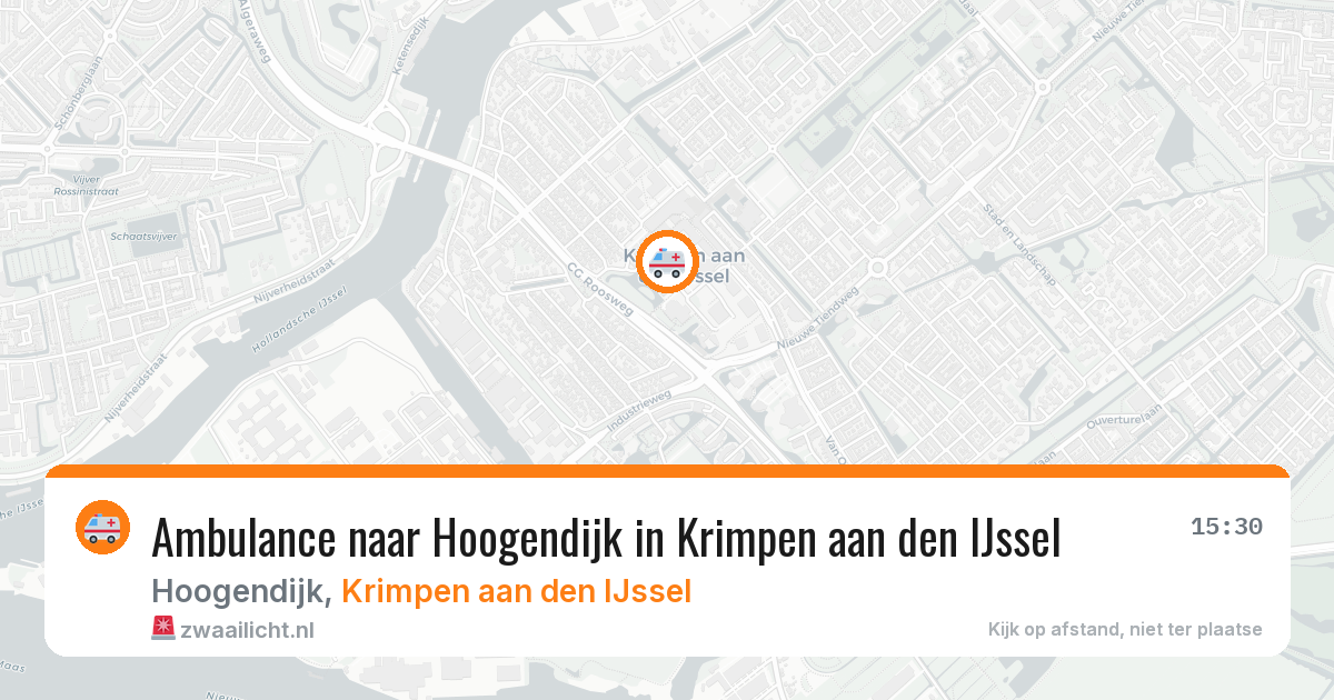 Ambulance naar Hoogendijk in Krimpen aan den IJssel — 5 jun 2026
