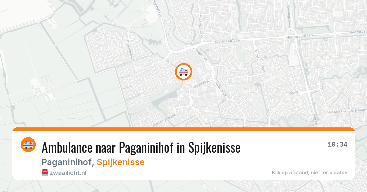 Ambulance naar Paganinihof in Spijkenisse — 15 jun 2026