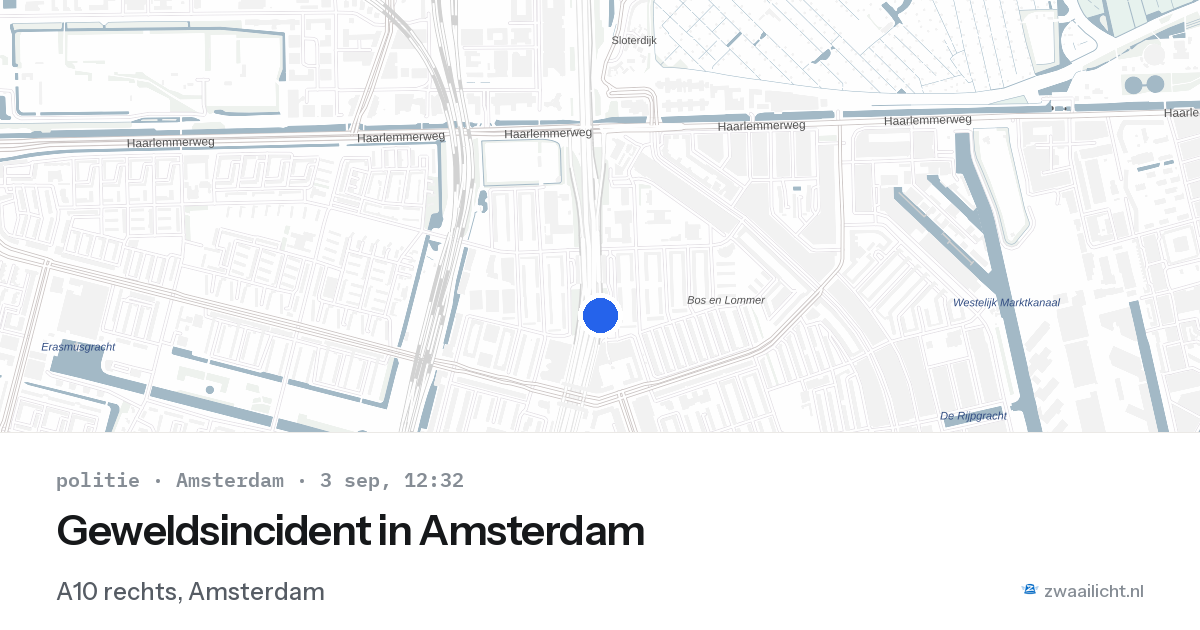 Geweldsincident in Amsterdam — 3 sep 2026