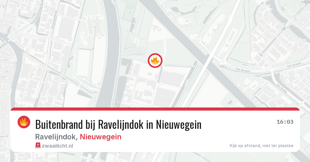 Buitenbrand bij Ravelijndok in Nieuwegein — 8 aug 2026