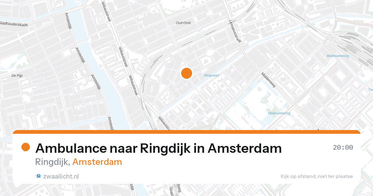Ambulance naar Ringdijk in Amsterdam — 27 aug 2026