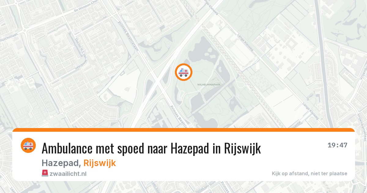 Ambulance met spoed naar Hazepad in Rijswijk — 12 jun 2026