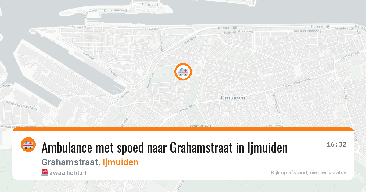 Ambulance met spoed naar Grahamstraat in Ijmuiden — 17 mrt 2026