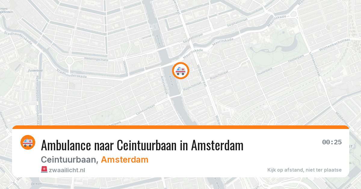Ambulance naar Ceintuurbaan in Amsterdam — 13 apr 2026