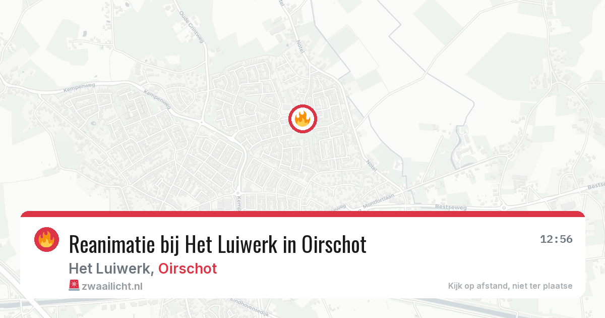 Reanimatie bij Het Luiwerk in Oirschot — 17 mrt 2026