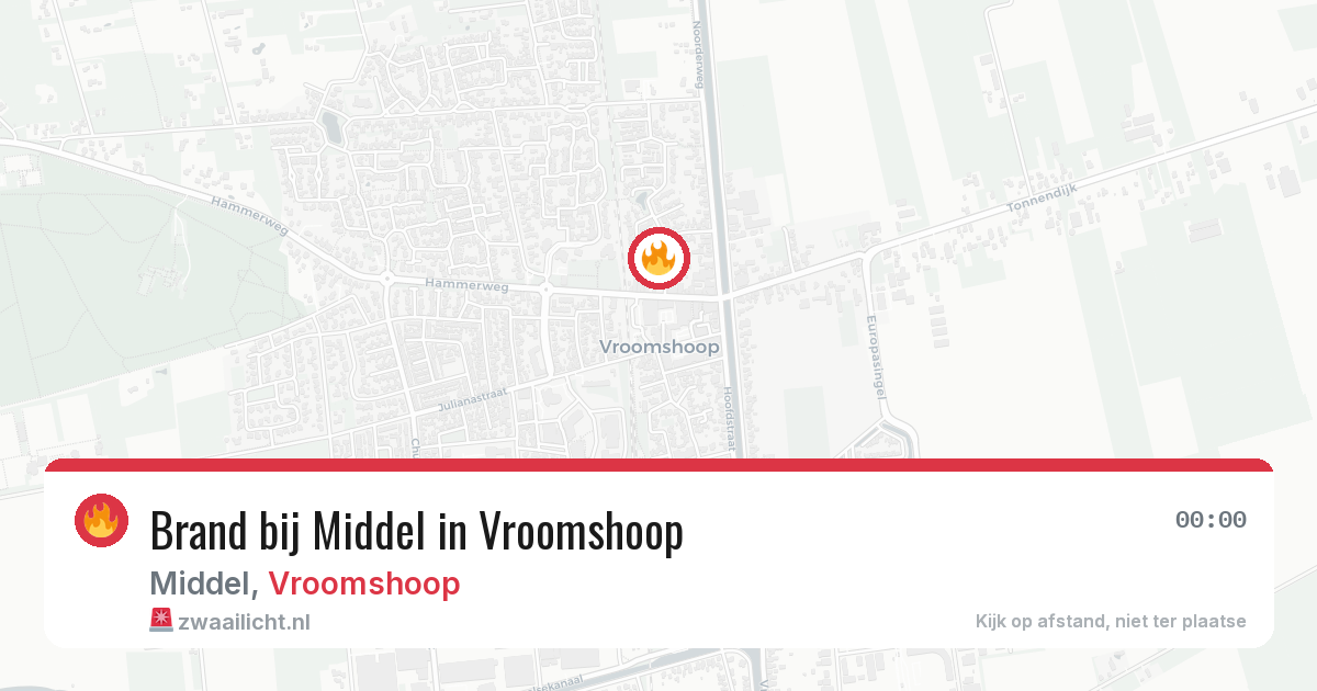Brand bij Middel in Vroomshoop — 14 mei 2026
