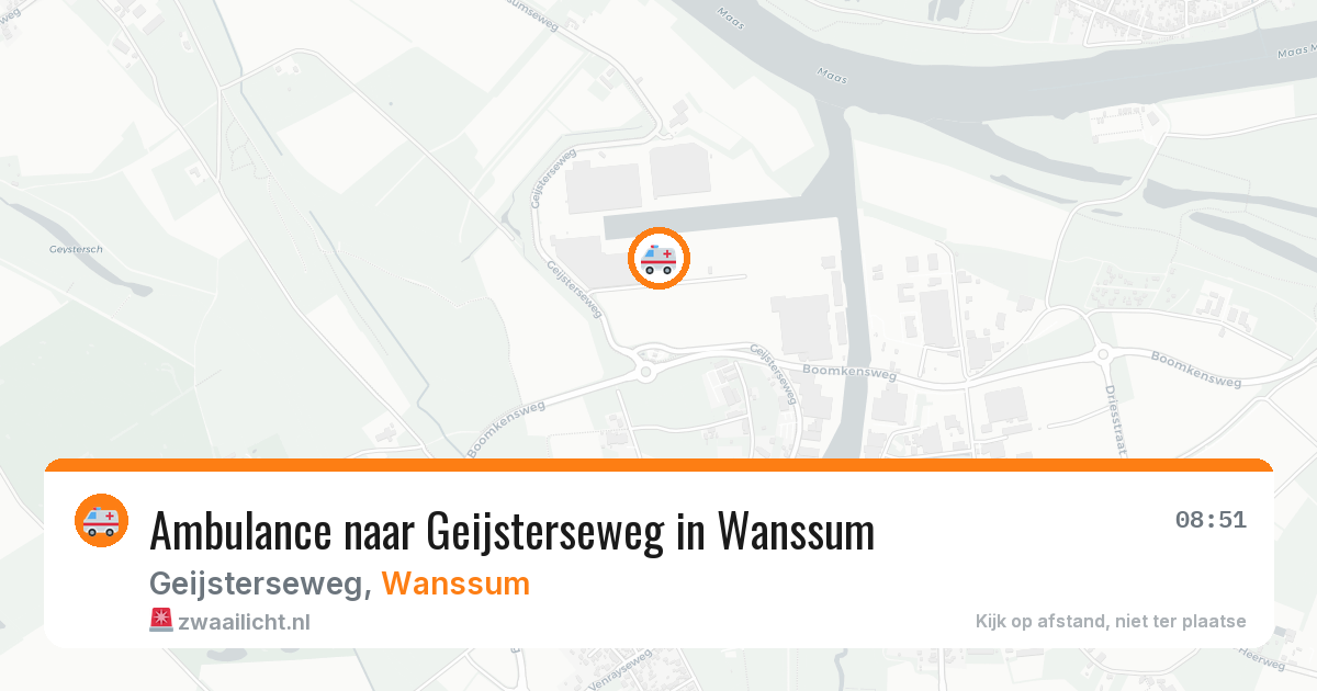 Ambulance naar Geijsterseweg in Wanssum — 2 jul 2026