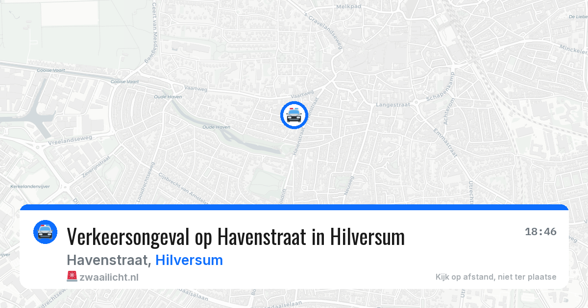 Verkeersongeval op Havenstraat in Hilversum — 7 jun 2026