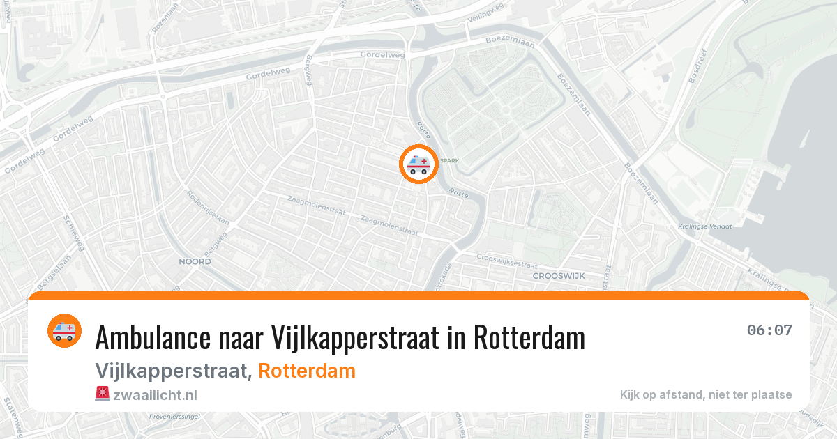 Ambulance naar Vijlkapperstraat in Rotterdam — 10 jul 2026