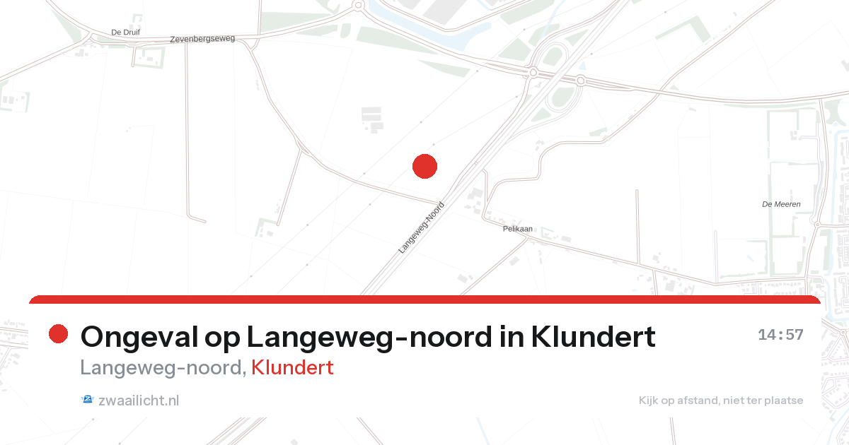Ongeval op Langeweg-noord in Klundert — 26 aug 2026