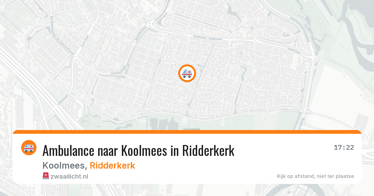 Ambulance naar Koolmees in Ridderkerk — 8 jun 2026