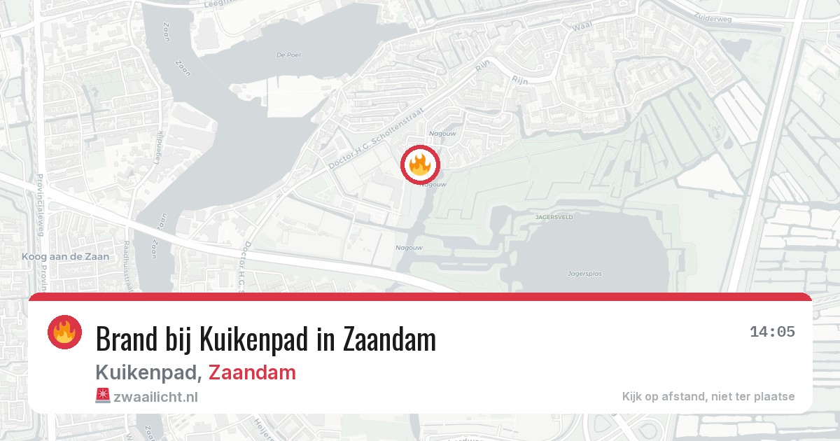 Brand bij Kuikenpad in Zaandam — 3 jul 2026