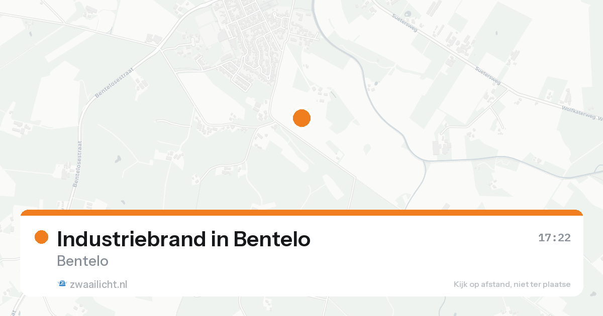 Industriebrand in Bentelo — 16 aug 2026