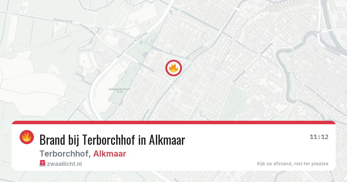 Brand bij Terborchhof in Alkmaar — 26 jul 2026