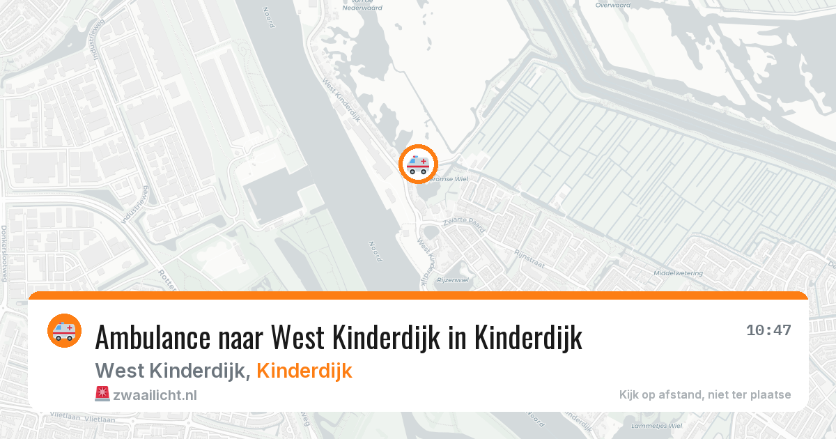 Ambulance naar West Kinderdijk in Kinderdijk — 25 mei 2026