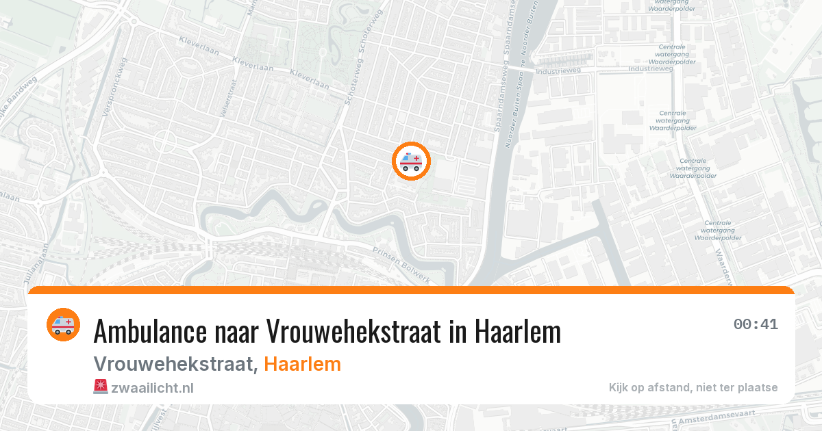 Ambulance naar Vrouwehekstraat in Haarlem — 8 apr 2026