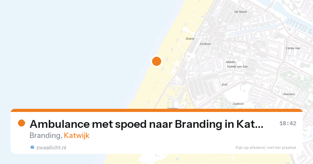 Ambulance met spoed naar Branding in Katwijk — 3 apr 2026