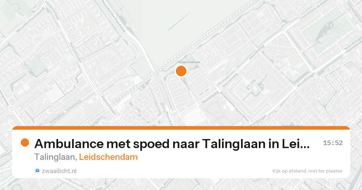 Ambulance met spoed naar Talinglaan in Leidschendam — 30 jan 2026