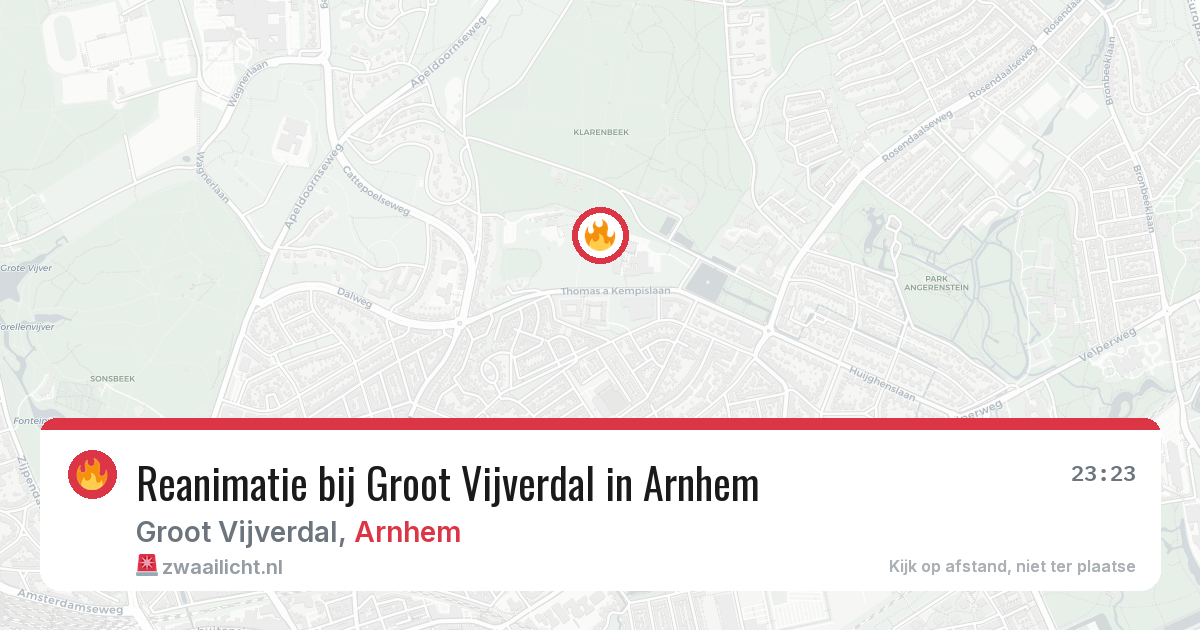 Reanimatie bij Groot Vijverdal in Arnhem — 2 jun 2026